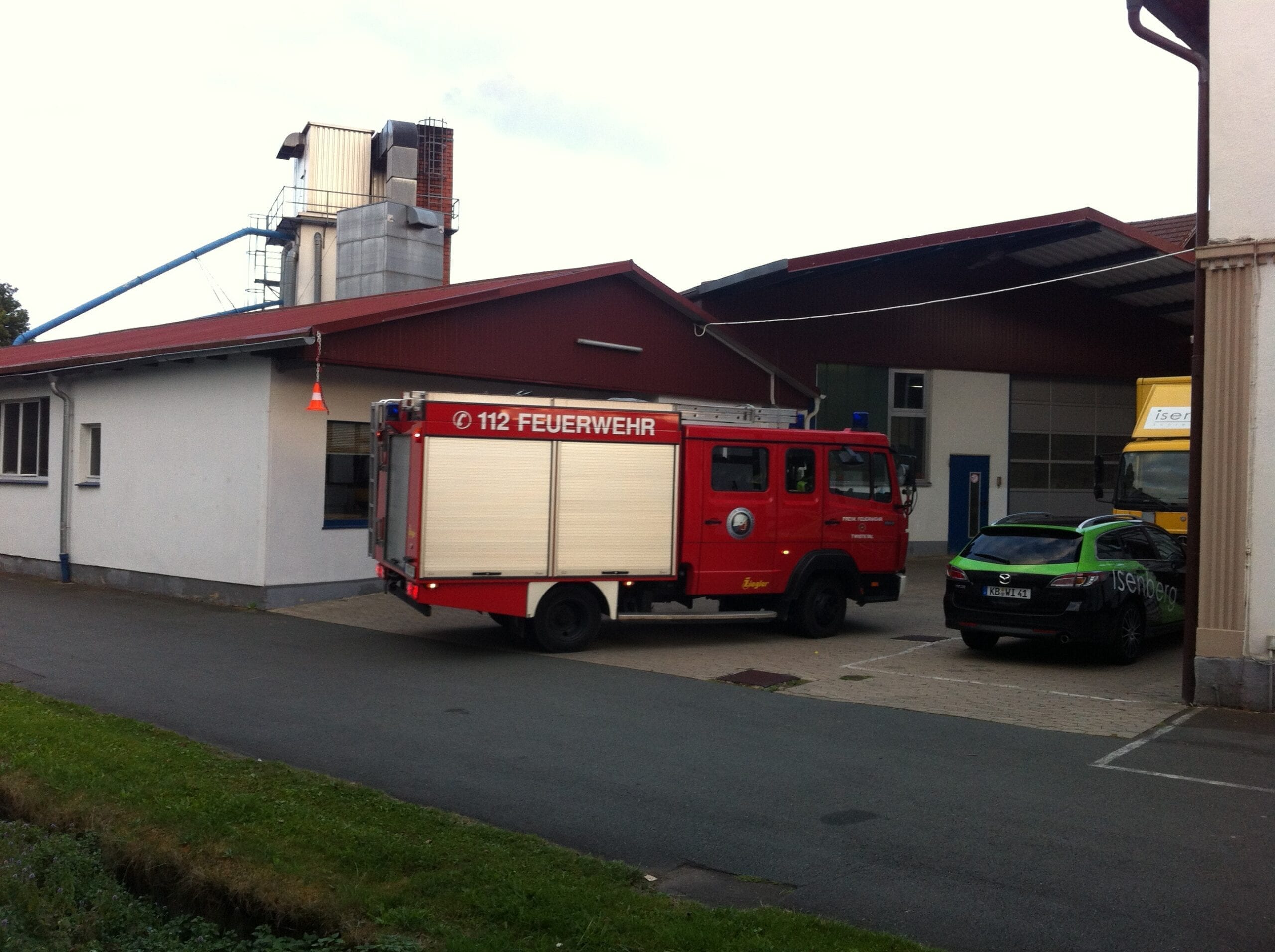 Freiwillige Feuerwehr Berndorf zur Übung bei isenberg